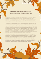 George Washington Thanksgiving Proclamation